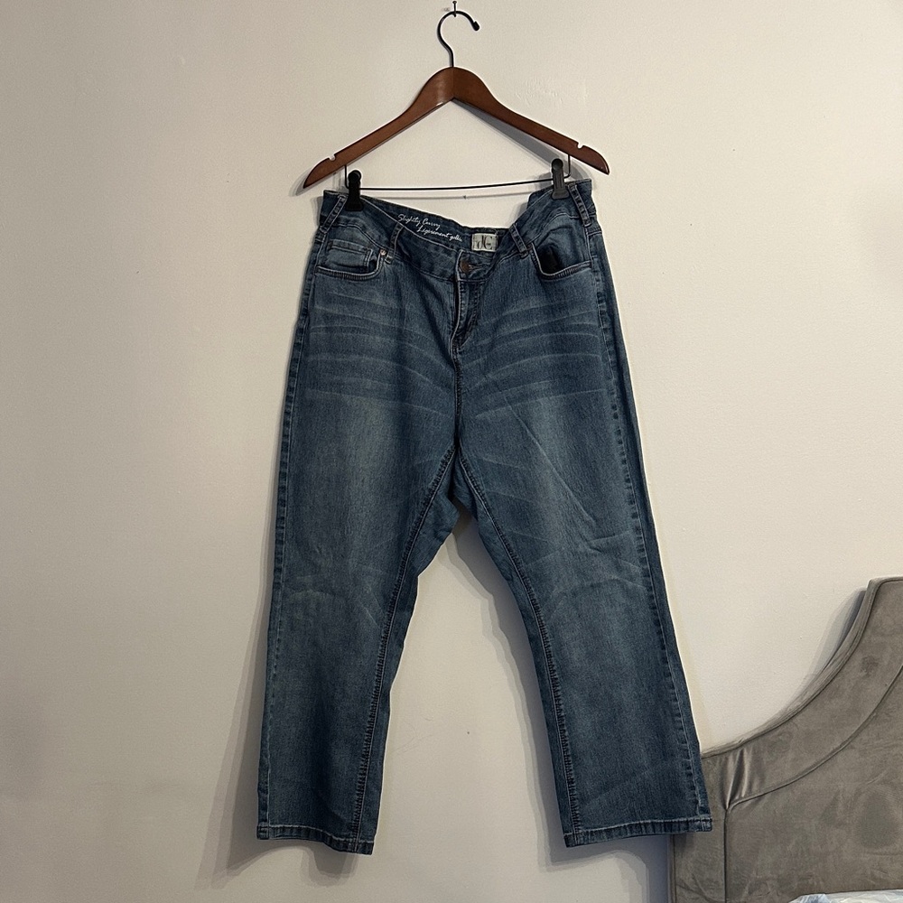 Plus size Straight leg  Blue Jeans